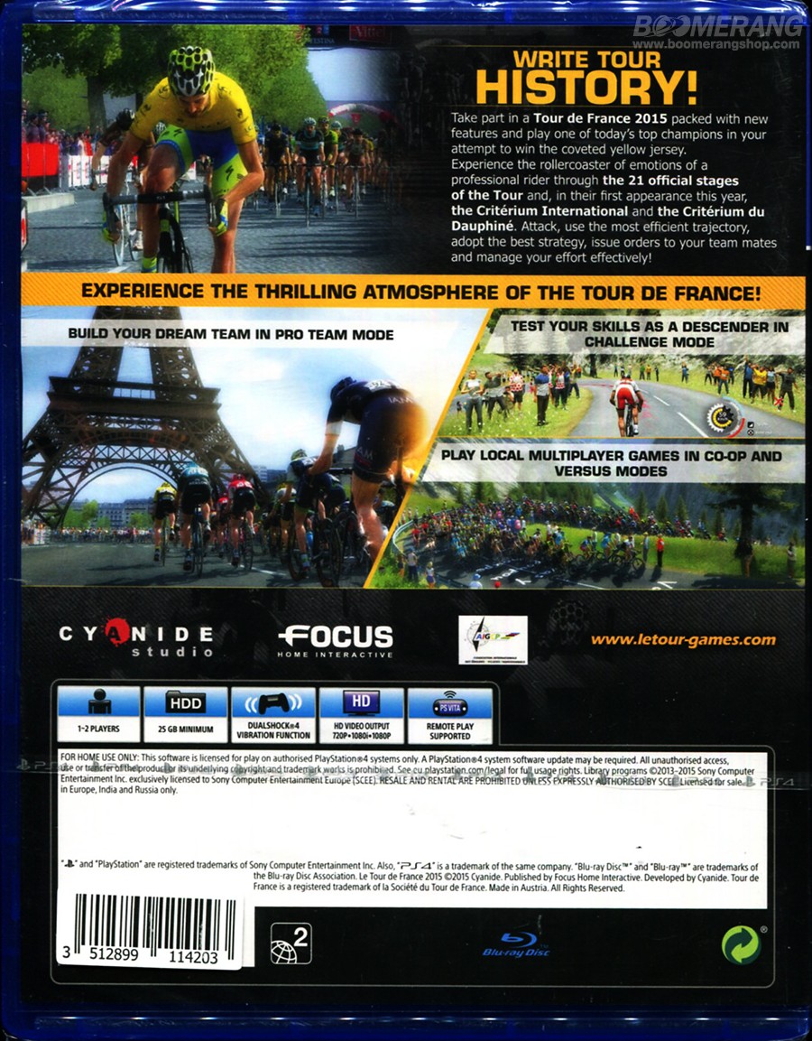 le tour de 2015 sony ps4 vgc ebay le tour de 2015 sony ps4 vgc ebay